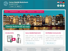 Tablet Screenshot of cursuszakelijknederlands.nl